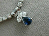 ANTIQUE 8.32CT DIAMOND & AAA SAPPHIRE 18KT WHITE GOLD MULTI DROP NECKLACE #385