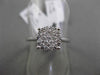 ESTATE .34CT DIAMOND 18KT WHITE GOLD CLUSTER PROMISE FRIENDSHIP ENGAGEMENT RING