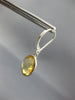 ESTATE 9.0CT AAA CITRINE 14KT WHITE GOLD OVAL BEZEL LEVER BACK HANGING EARRINGS