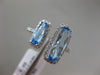 ESTATE LARGE 2.34CT DIAMOND & AAA BLUE TOPAZ 14K WHITE GOLD DOUBLE HALO FUN RING