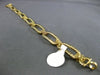 ESTATE WIDE 14KT YELLOW GOLD ELONGATED DIAMOND CUT ITALIAN LINK TOGGLE BRACELET