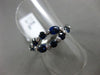 ESTATE 1.27CT DIAMOND & SAPPHIRE 14KT WHITE GOLD MULTI SHAPE INFINITY LOVE RING