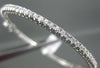 ESTATE NARROW 2.76CT DIAMOND 14KT WHITE GOLD ETERNITY BANGLE SIMPLY STUNNING!!