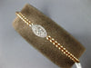 .28CT DIAMOND 18K WHITE & ROSE GOLD 3D MARQUISE CLUSTER FLEXIBLE BANGLE BRACELET