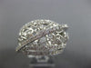 ESTATE 2.05CT DIAMOND 18KT WHITE GOLD 3D MULTI ROW CRISS CROSS FILIGREE FUN RING