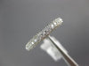 ESTATE 1.78CT DIAMOND 18KT WHITE GOLD 3D CLASSIC 3 ROW ETERNITY ANNIVERSARY RING
