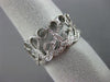 ESTATE .22CT DIAMOND 14KT WHITE GOLD 3D FILIGREE MUSICAL NOTE ETERNITY FUN RING