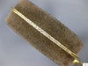 ESTATE .38CT DIAMOND 18K YELLOW GOLD CLASSIC BAR FLEXIBLE LOVE BANGLE BRACELET