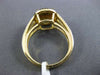 ESTATE 3.52CT DIAMOND & AAA CITRINE 14KT YELLOW GOLD ROUND HALO ENGAGEMENT RING