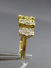 ESTATE WIDE 1.04CT DIAMOND 18KT YELLOW GOLD GRADUATING WEDDING ANNIVERSARY RING