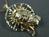 ESTATE LARGE 14KT YELLOW GOLD HANDCRAFTED DIAMOND CUT CHRIST HEAD PENDANT #24855