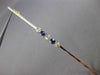 ANTIQUE LARGE .60CT DIAMOND 14K WHITE & YELLOW GOLD 3D FIVE STONE BAR PIN #26362