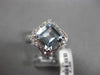 ESTATE LARGE 2.28CTW DIAMOND & AAA AQUAMARINE 14KT WHITE GOLD STAR FLORAL RING