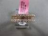 ESTATE WIDE 1.25CT DIAMOND 18KT ROSE GOLD SEMI ETERNITY WEDDING ANNIVERSARY RING