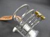 ESTATE LARGE 1.04CT WHITE & FANCY YELLOW DIAMOND 18KT TWO TONE GOLD 3D LOVE RING