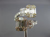 ESTATE WIDE 2.40CT DIAMOND 18KT TRI COLOR GOLD 3D SEMI ETERNITY CRISS CROSS RING