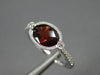 ESTATE 1.62CT DIAMOND & AAA GARNET 14K WHITE GOLD 3D FILIGREE SEMI ETERNITY RING