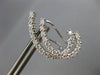 ESTATE LARGE 1.44CT DIAMOND 18KT WHITE GOLD CLASSIC DOUBLE WAVE CLIP ON EARRINGS