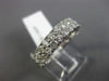 ESTATE 1.50CT ROUND CUT DIAMOND 14KT WHITE GOLD 2 ROW WEDDING ANNIVERSARY RING