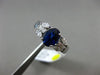 ESTATE 1.68CT DIAMOND & SAPPHIRE 18KT WHITE GOLD 3D MULTI SHAPE ENGAGEMENT RING