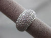 ESTATE WIDE 2.16CT DIAMOND 14KT WHITE GOLD 3D MULTI ROW WEDDING ANNIVERSARY RING