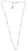 ESTATE .36CT DIAMOND 14KT WHITE GOLD CLASSIC 8 STONE BY THE YARD HEART NECKLACE