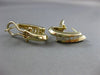 ESTATE .40CT DIAMOND PRINCESS 14KT YELLOW GOLD 5 STONE UMBRELLA CLIP ON EARRINGS