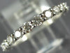 1.03CT DIAMOND 18KT WHITE GOLD 3D ROUND SHARE PRONG ETERNITY ANNIVERSARY RING