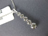 ESTATE .45CT DIAMOND 18KT WHITE GOLD 3D 5 STONE ROUND JOURNEY FLOATING PENDANT
