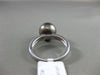 ESTATE .07CT DIAMOND 14K WHITE GOLD AAA TAHITIAN PEARL CLASSIC SHARED PRONG RING