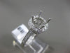 ESTATE .27CT ROUND DIAMOND 14K WHITE GOLD SQUARE HALO SEMI MOUNT ENGAGEMENT RING