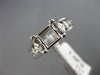 ESTATE .60CT DIAMOND 14KT WHITE GOLD 3D SQUARE SEMI MOUNT ENGAGEMENT RING #2420