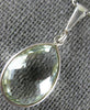 ESTATE 5.0CT AAA GREEN AMETHYST 14KT WHITE GOLD TEAR DROP CLASSIC BEZEL PENDANT