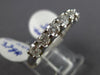 ESTATE 1.05CT ROUND DIAMOND 14KT WHITE GOLD 3D CLASSIC 7 STONE ANNIVERSARY RING