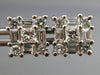 ESTATE LARGE 1.50CT DIAMOND 14KT WHITE GOLD CLASSIC CLUSTER STUD EARRINGS #1465
