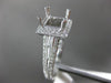 ESTATE LARGE 1.41CT DIAMOND 14KT WHITE GOLD PRINCESS SEMI MOUNT ENGAGEMENT RING