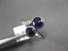 ESTATE .93CT DIAMOND & AAA AMETHYST 14KT WHITE GOLD 3 STONE TRIANGULAR FUN RING