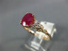 1.15CT DIAMOND & AAA RUBY 14KT ROSE GOLD 3D OVAL & ROUND CLASSIC ENGAGEMENT RING
