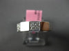 ESTATE .22CT DIAMOND 18KT WHITE GOLD 3D CLASSIC 5mm SQUARE PAVE ANNIVERSARY RING