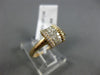 ESTATE WIDE .38CT ROUND & PRINCESS DIAMOND 14KT ROSE GOLD 3D SQUARE FUN RING