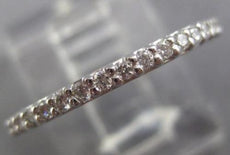 ESTATE .40CT ROUND DIAMOND PLATINUM 3D DIAMOND ETERNITY WEDDING ANNIVERSARY RING