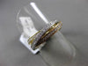 ESTATE 1.18CT DIAMOND 18KT WHITE & YELLOW & ROSE GOLD 3D TRI INTERTWINING RING