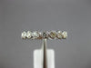 ESTATE .85CT DIAMOND 14KT WHITE GOLD MILGRAIN SIZABLE ETERNITY ANNIVERSARY RING