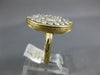 ESTATE LARGE 1.50CT DIAMOND 14KT YELLOW GOLD 3D MARQUISE SHAPE ANNIVERSARY RING