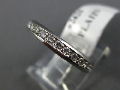 ESTATE 1.05CT DIAMOND PLATINUM CLASSIC ETERNITY WEDDING ANNIVERSARY RING #2426