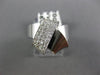 ANTIQUE .46CT DIAMOND 14KT WHITE GOLD CLASSIC PAVE LOVE KNOT COCKTAIL RING #1333