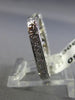 ANTIQUE .60CT DIAMOND 18K WHITE GOLD 3D FILIGREE ETERNITY ANNIVERSARY RING #6061