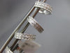 ESTATE LARGE 1.15CT ROUND DIAMOND 14KT WHITE GOLD 3D OPEN JOURNEY CUFF EARRINGS