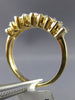 ESTATE .85CT DIAMOND 14KT YELLOW GOLD MARQUISE & BAGUETTE ANNIVERSARY RING #6898