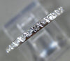 ESTATE .34CT ROUND DIAMOND 14KT WHITE GOLD 3D ETERNITY ANNIVERSARY RING #26304